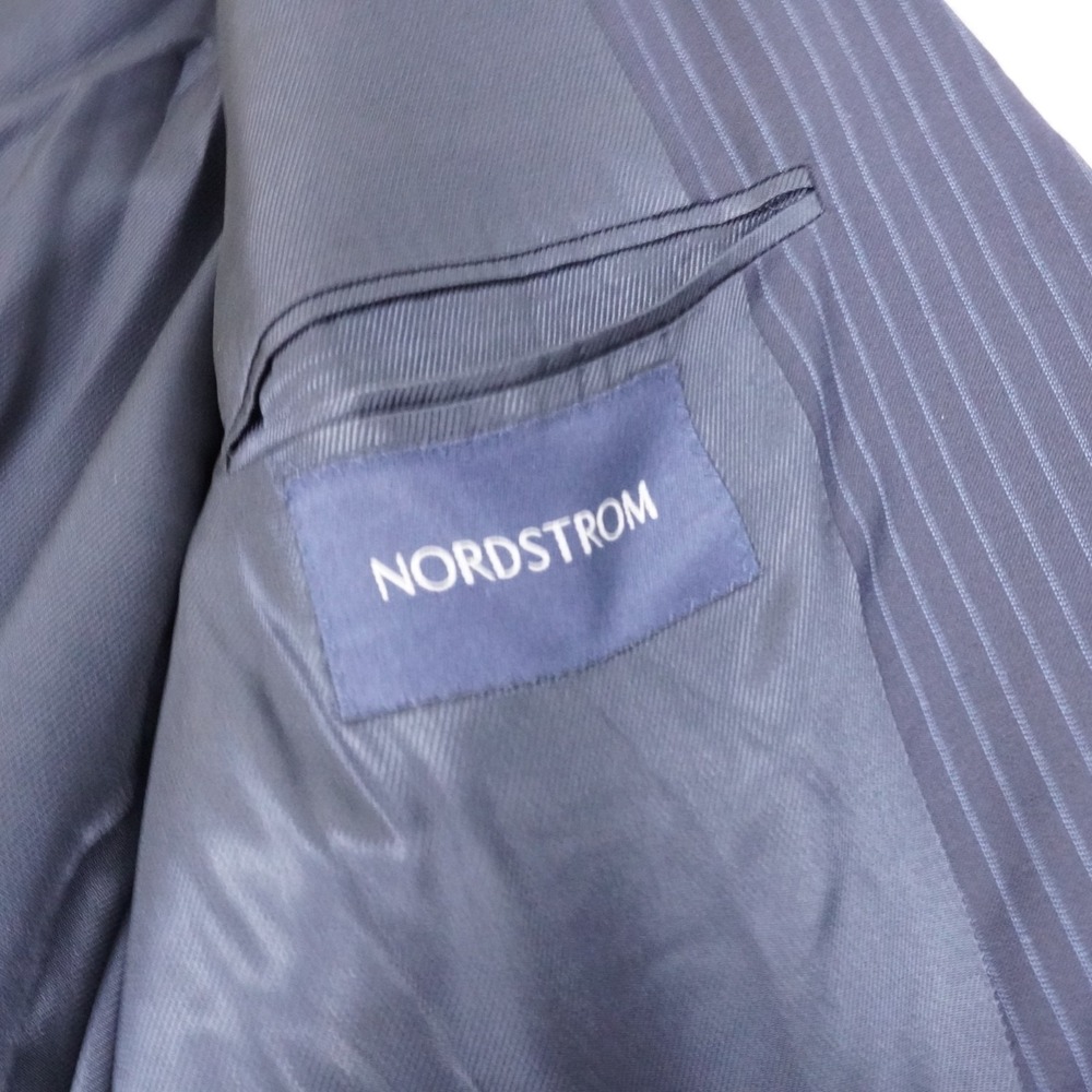 Burberry Pinstripe 100% Wool Blazer Jacket Sports Coat Dark Navy Men's Sz 46L - Picture 8 of 12